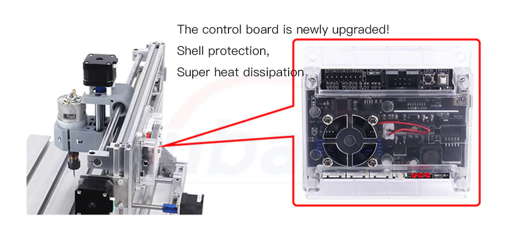 TEBAK CNC 3018 PRO Laser Engraver Wood CNC Router Machine GRBL ER11 Mini DIY Engraver Machine for Wood PCB PVC with Offline Controller view 3
