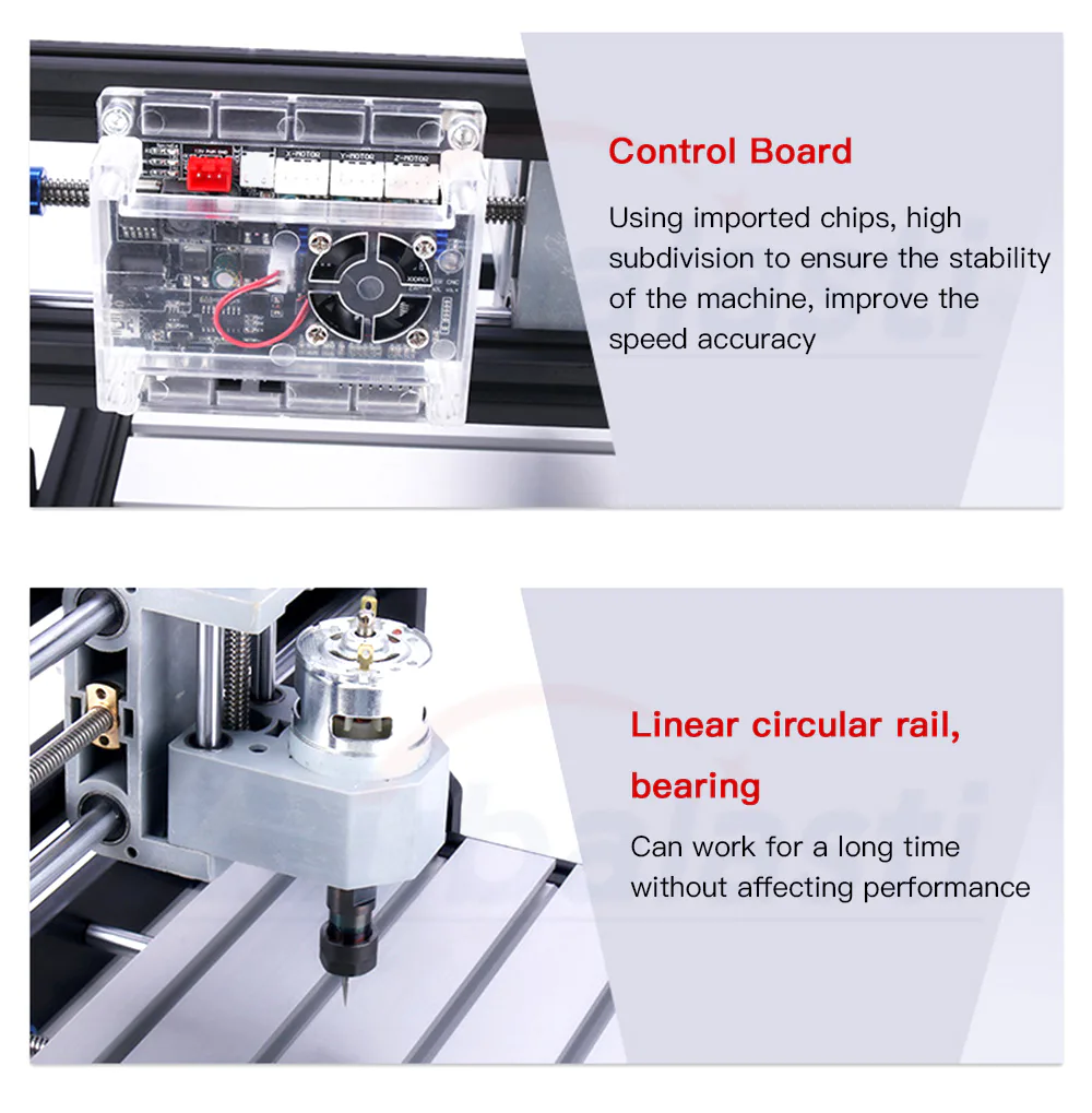 TEBAK CNC 3018 PRO Laser Engraver Wood CNC Router Machine GRBL ER11 Mini DIY Engraver Machine for Wood PCB PVC with Offline Controller view 6