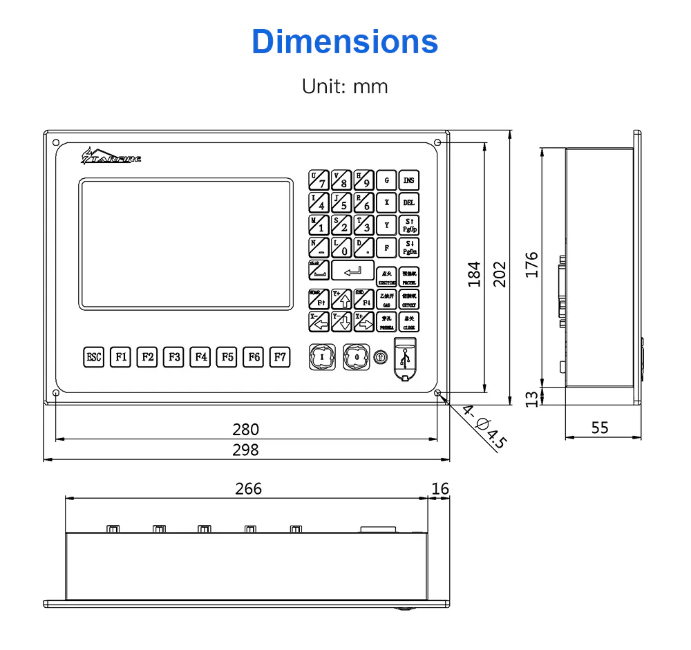 TEBAK SF-2100C 2Axis CNC Plasma Cutting System CNC Control System for CNC Flame Cutting Machine view 3