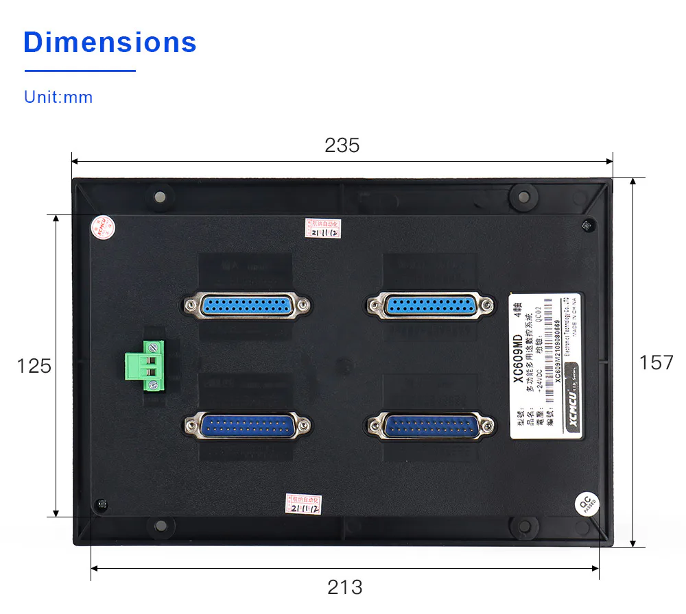 TEBAK XC609 CNC Milling System 1-6 Axis Stand Alone Offline Controller Breakout Board Linkage Controller view 3