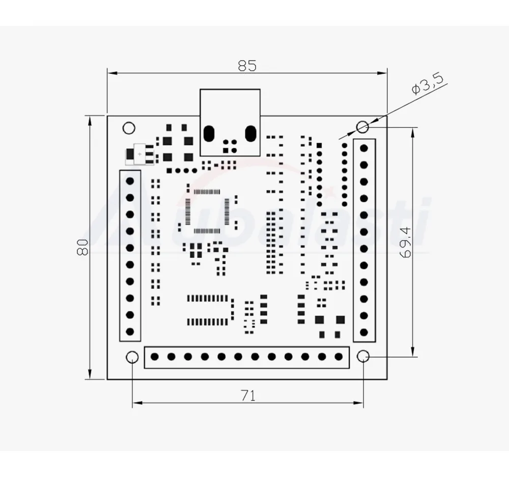 TEBAK CNC USB MACH3 Breakout Board 100Khz 4-Axis Interface Driver Motion Controller Driver Board for CNC Engraving 12-24V view 4