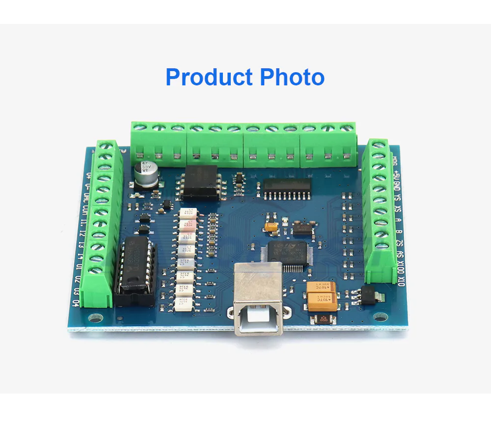 TEBAK CNC USB MACH3 Breakout Board 100Khz 4-Axis Interface Driver Motion Controller Driver Board for CNC Engraving 12-24V view 6