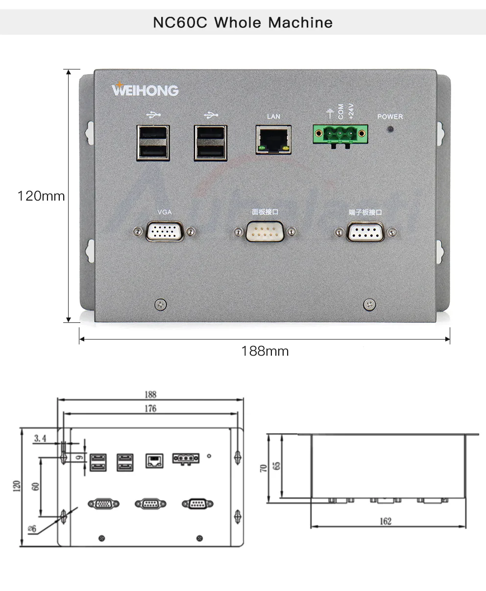TEBAK Pulse Control System Lambda21A+NC60C/NC68E Bus Lambda21E Computer Industrial Display Touch Screen for CNC Wood Cutter view 5