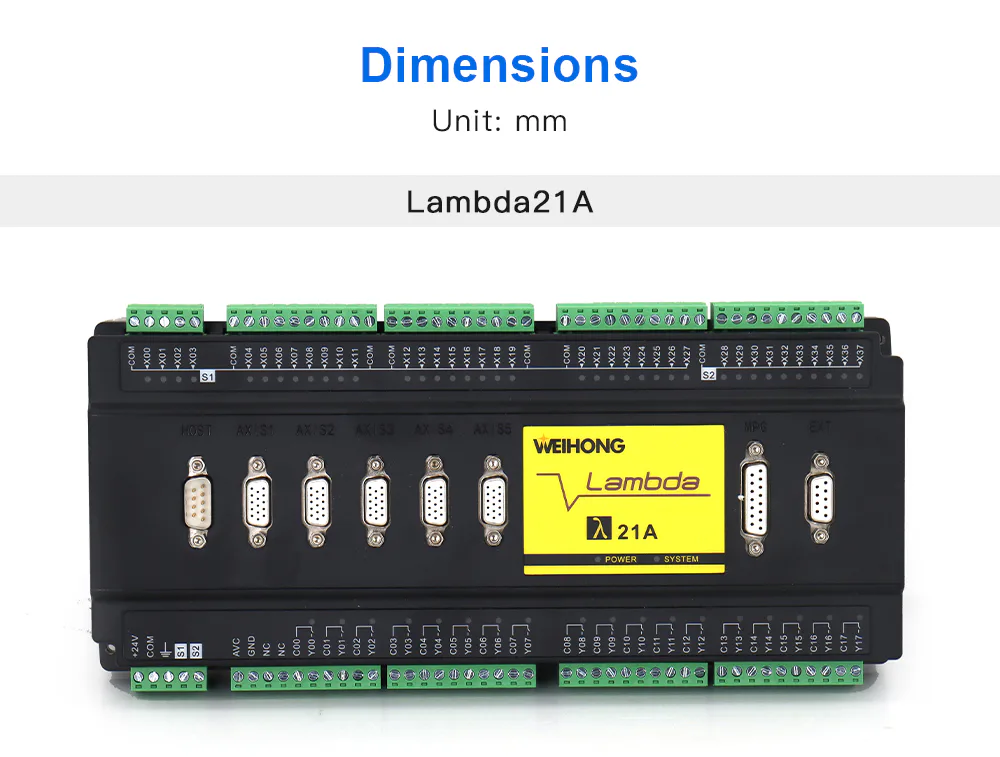 TEBAK Pulse Cutting Control System Lambda21A+PM95A Bus Control System Lambda21E 3-5Axis for CNC Wood Cutting view 3