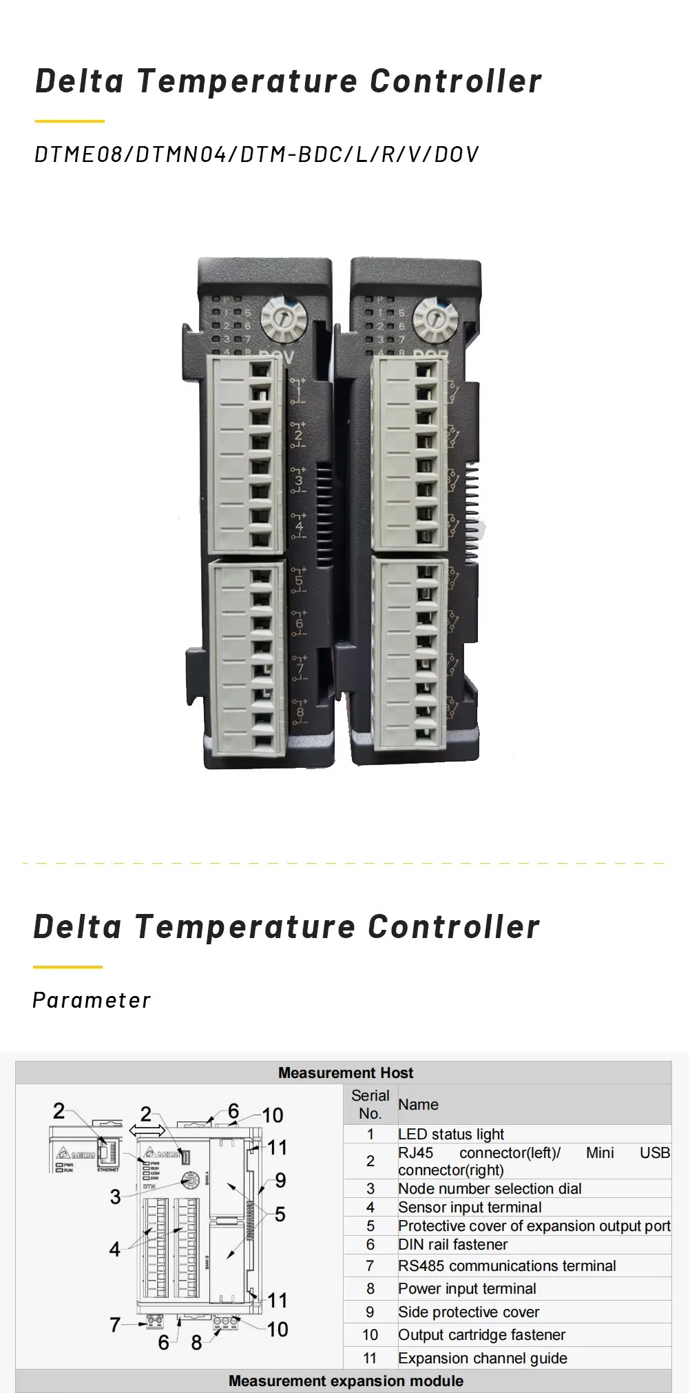 TEBAK PLC Ethernet Temperature Controller DTME08 DTMN04 DTM-BDC DTM-DOL DTM-DOR DTM-DOV DTM-DOC DTM-BDR view 3