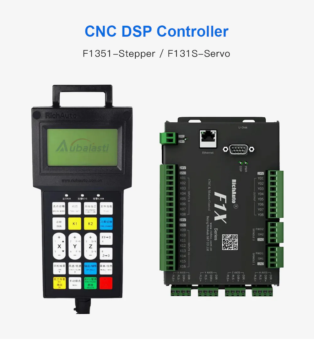 TEBAK CNC DSP Controller F131 Support Servo and Stepper 3Axis Engraving Motion Control System Replace A11 B51 view 2