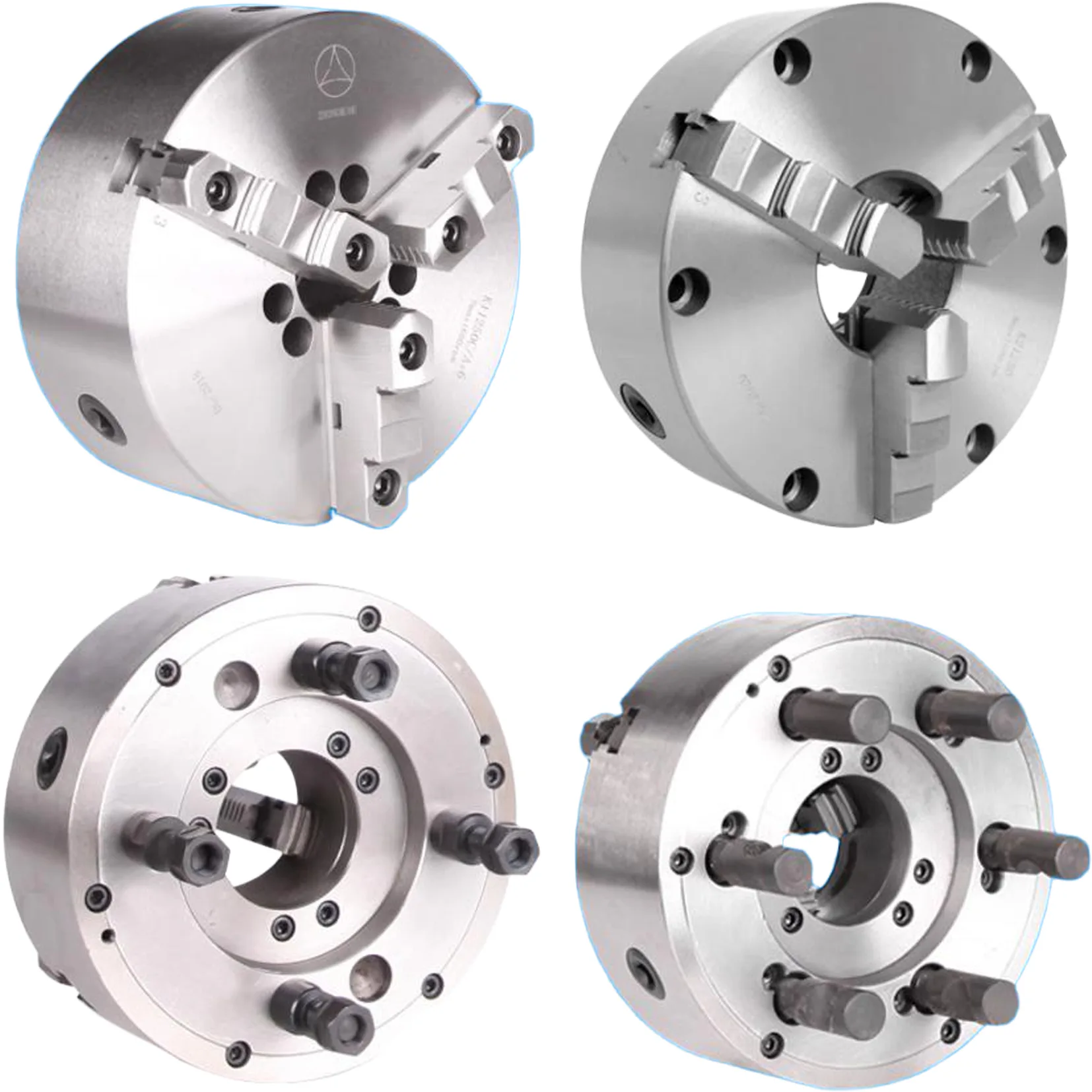 TEBAK K11 Series 3 Jaw Pneumatic Chuck Manual 1/2'' Universal 160mm Lathe Drill Chuck Steel Construction view 6