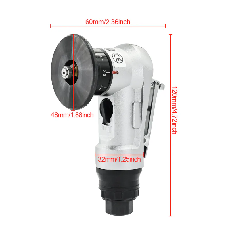 TEBAK Industrial Pneumatic Chamfering Machine 45° & R Angle - Heavy Duty Handheld Air Sanders for Metal Edge Processing view 3