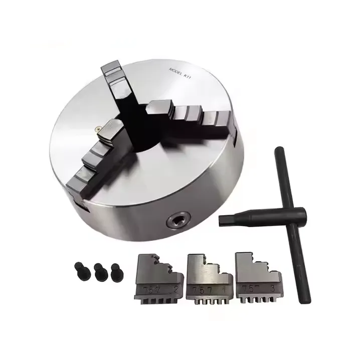 TEBAK SAN OU Adjustable Three Jaw Self Centring Chucks K11-250 Lathe Chuck 3 Jaw Chuck for Lathe Machine view 4
