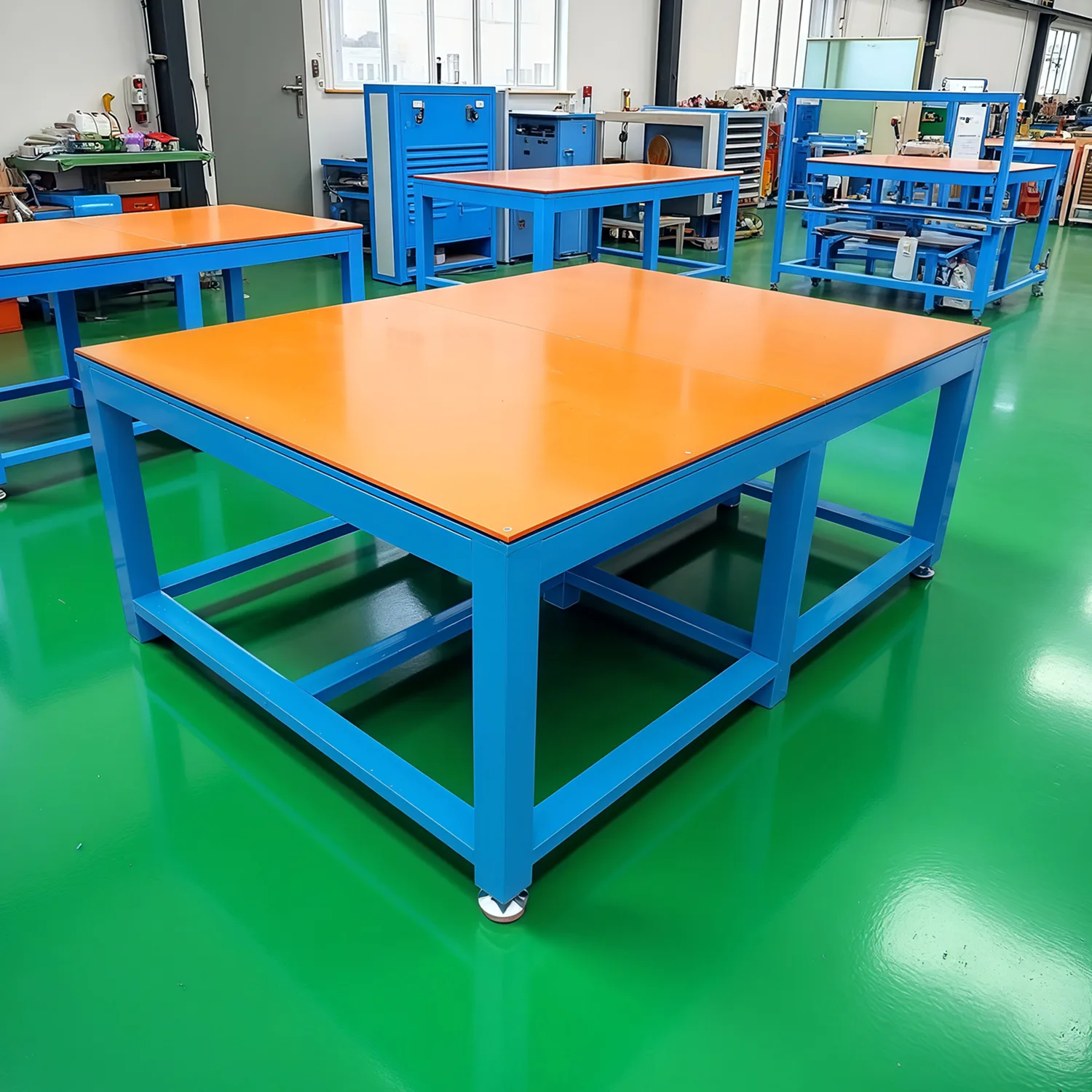TEBAK Customized Heavy-Duty Water Milled Steel Workbenches Welding Tables Flying Mold Stations Vises for Workshop Repair Tool Cabinets view 6