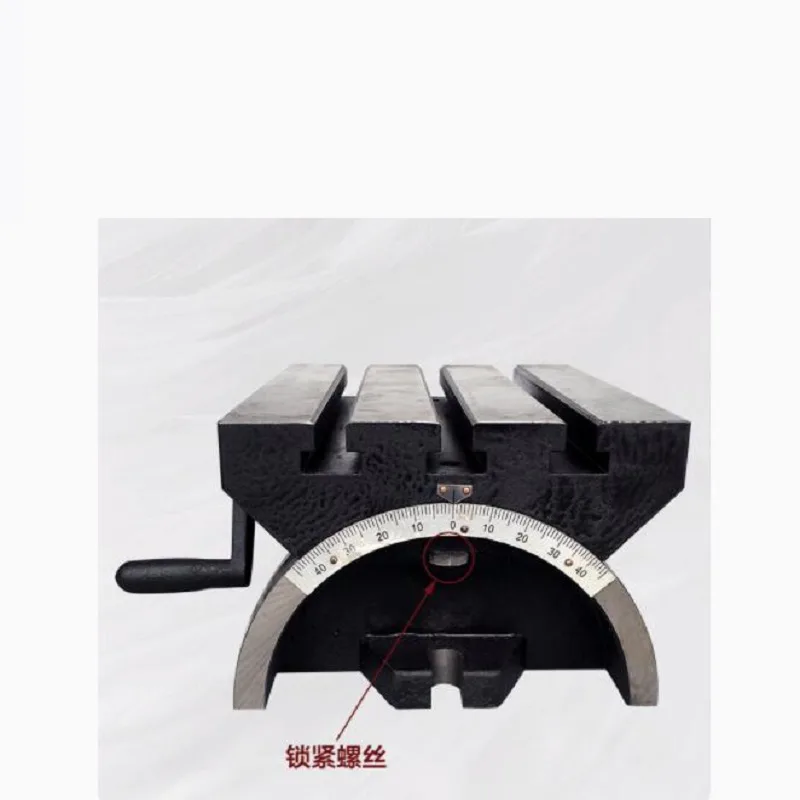TEBAK 7 INCH Taiwan Milling Machine Adjustable Worktable Tilting Angle Disc Heavy-duty Tilting Platform with High Precision view 5