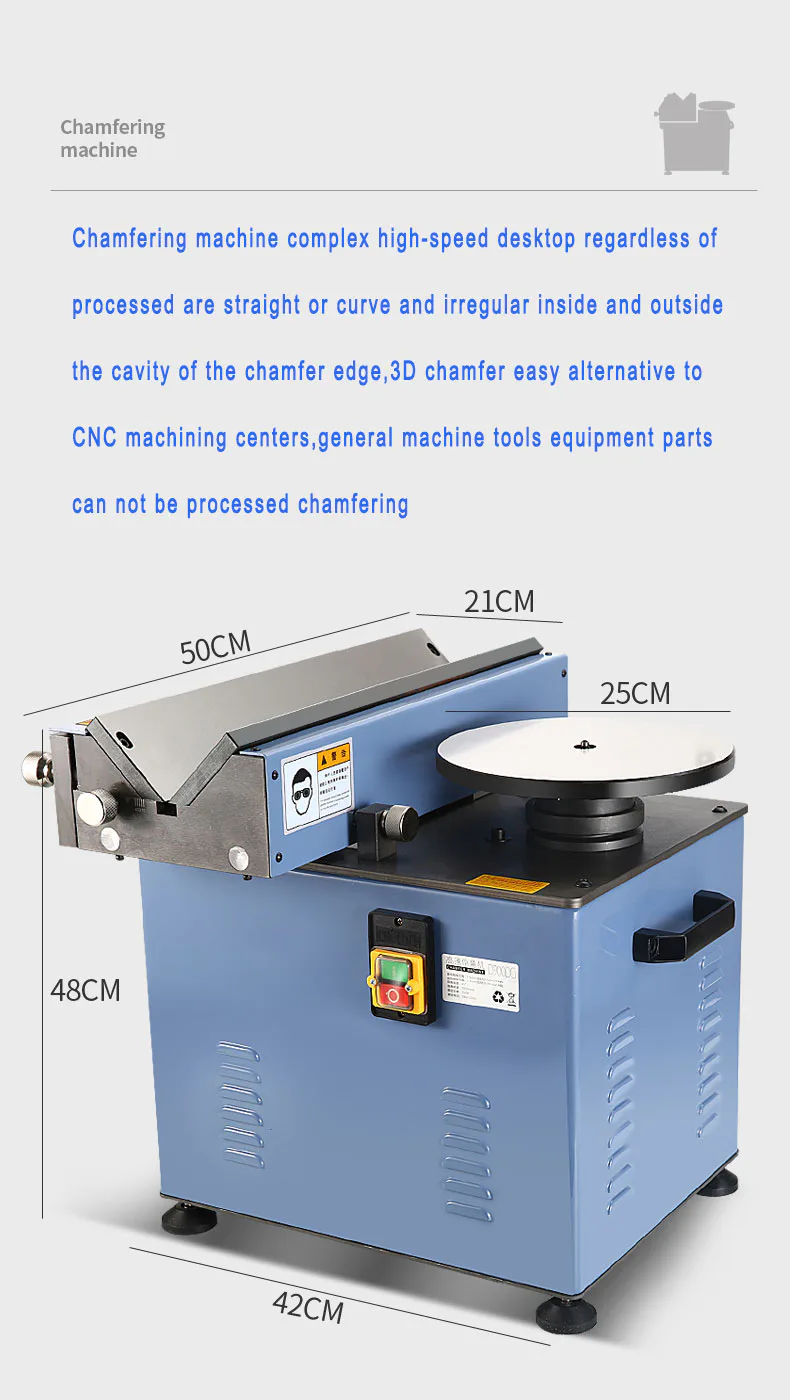 TEBAK D900DG Electric Chamfering Machine Metal Edge Finishing and Deburring Tool view 5