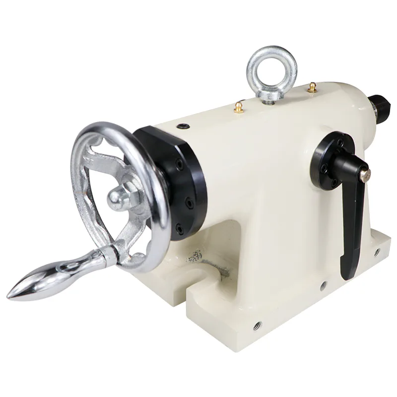 TEBAK CNC Indexing Manual Tailstock for 4th Axis Lathe 135mm Four Axis Rotary Table view 3