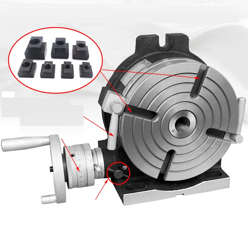 TEBAK 12INCH 300MM CNC Cutting Tool Precision Ertical/horizontal Double-duty l TSL Rotary Indexing Table view 4