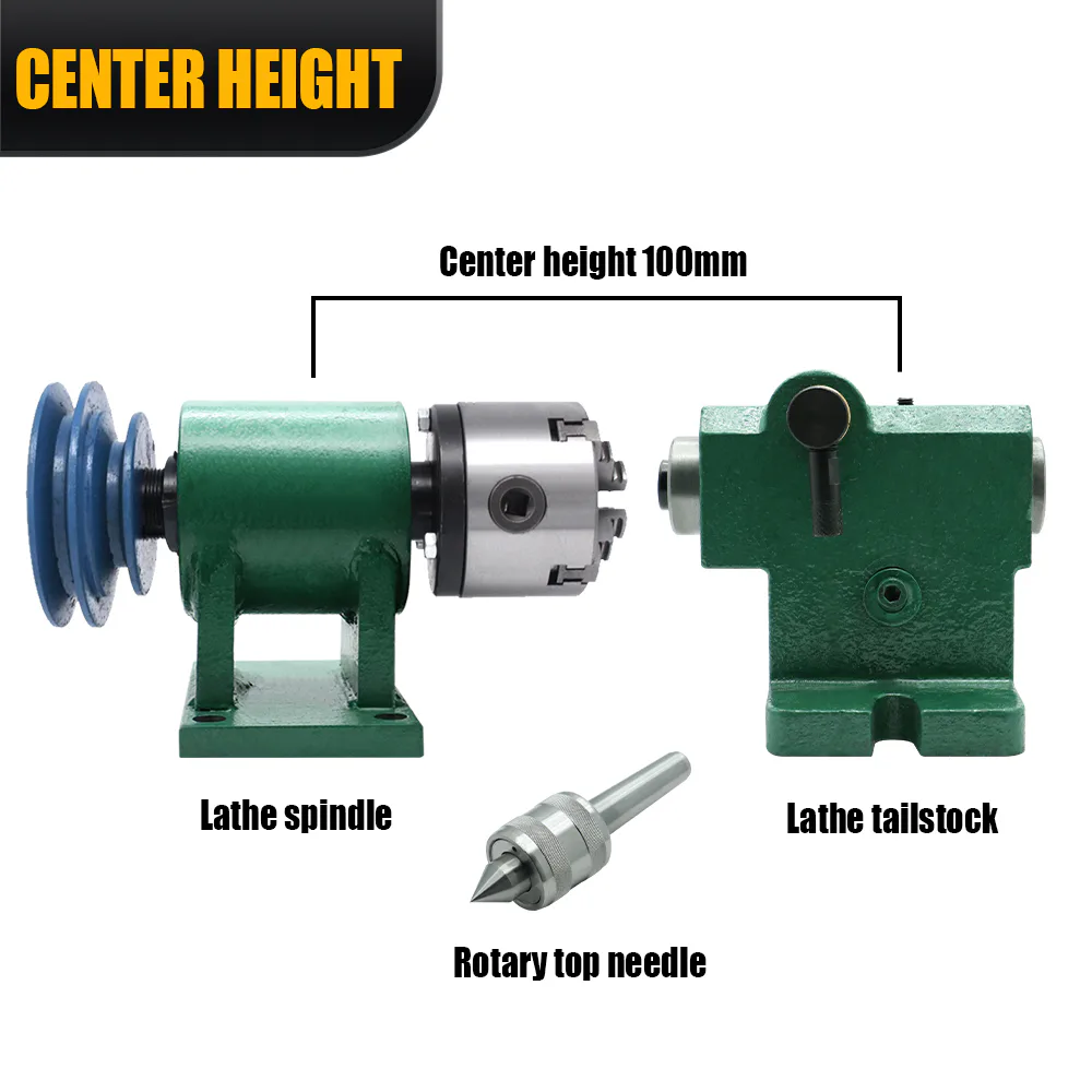 TEBAK Diameter 80 100 mm Three-four Jaw Chuck Center Height 100 mm Milling Dividing Head Hole 16 mm Center Height 100 Mmfor Cnc view 6