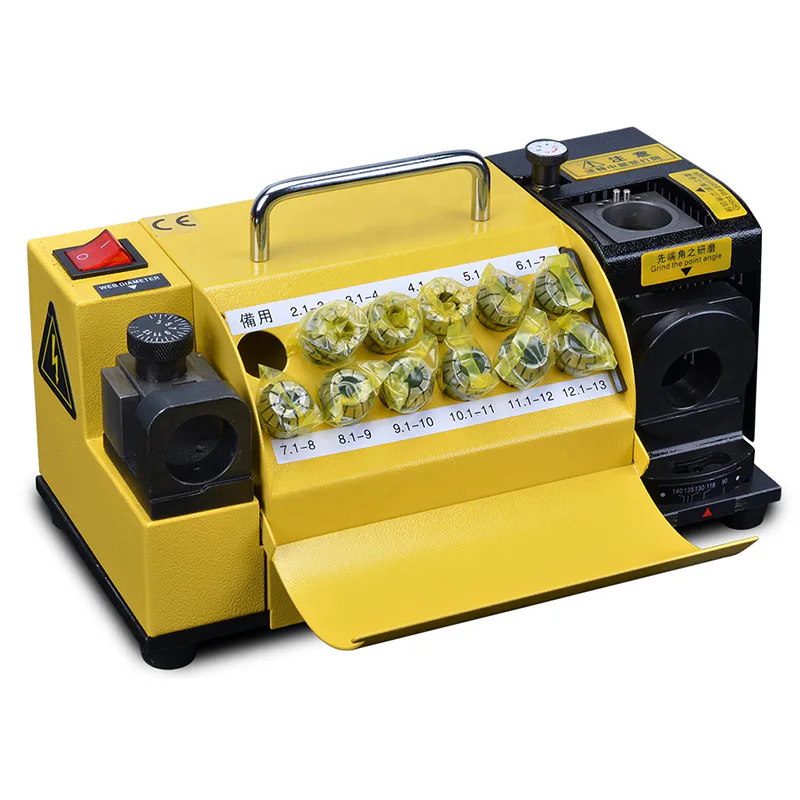 TEBAK Drill Bit Sharpener Portable Angle Grinder CBN/SDC Disc Grinding Machine 3-13mm Drill Bits Sharpening Tool MR-13B view 3