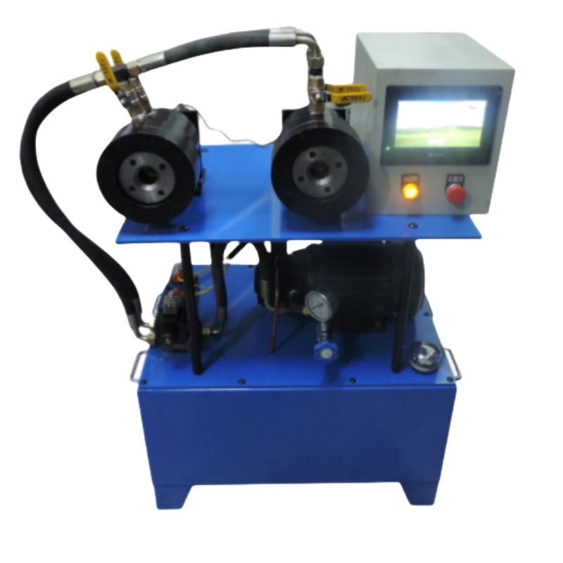 TEBAK Automatic Trellis Pipe Shrinking Machine Hydraulic BathRoom Pipe Crimping Machine Flexible Shaft 220V PLC Pump Core Components view 6