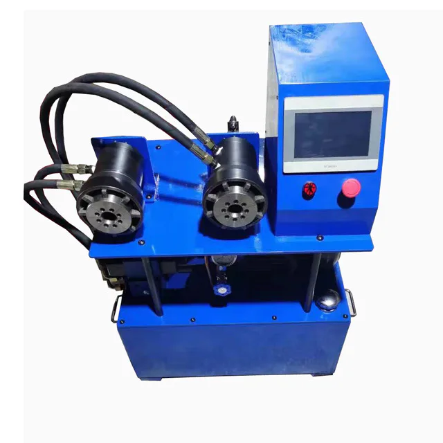 TEBAK Automatic Trellis Pipe Shrinking Machine Hydraulic BathRoom Pipe Crimping Machine Flexible Shaft 220V PLC Pump Core Components view 3