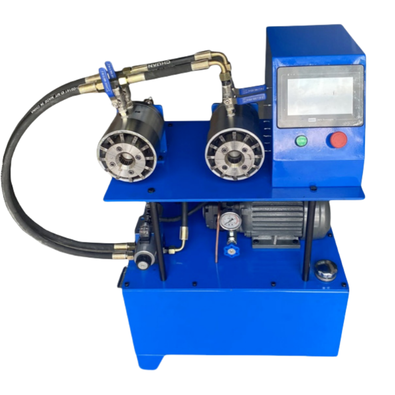 TEBAK Automatic Trellis Pipe Shrinking Machine Hydraulic BathRoom Pipe Crimping Machine Flexible Shaft 220V PLC Pump Core Components view 5