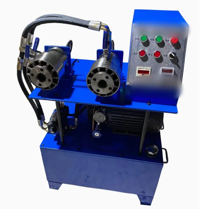 TEBAK Automatic Trellis Pipe Shrinking Machine Hydraulic BathRoom Pipe Crimping Machine Flexible Shaft 220V PLC Pump Core Components