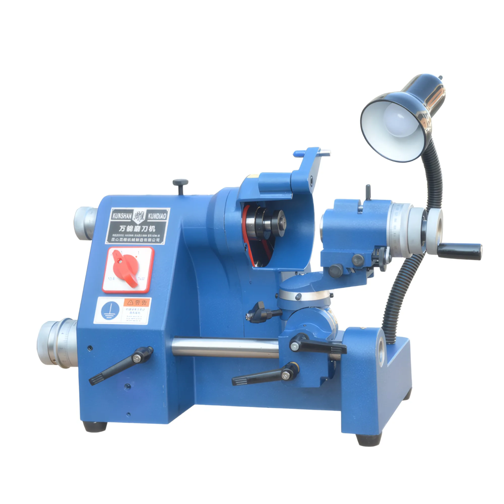 TEBAK KDM-30 Cutter Grinder for High-Speed Steel and Carbide Tools Features Adjustable Angles From 0 to 180 Degrees