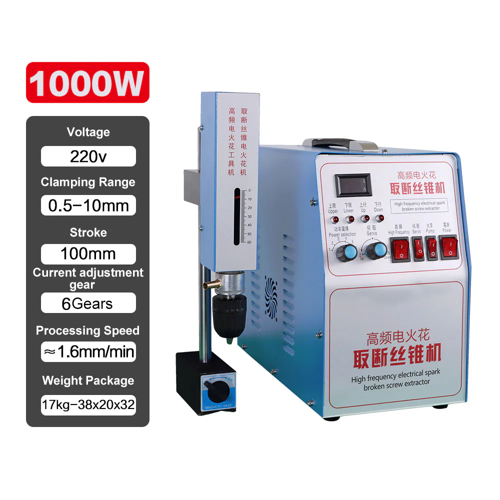 TEBAK 1000W High-frequency Electrical Sparking Broken Screw Extractor