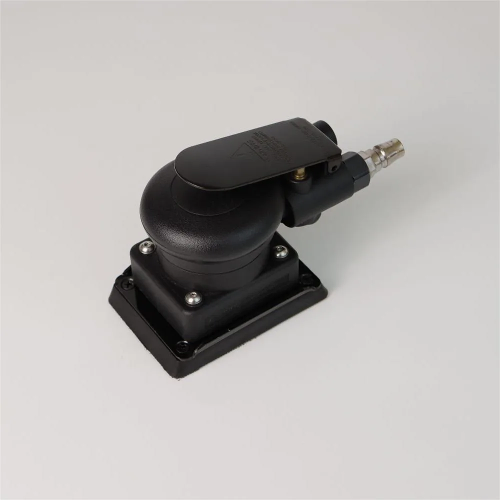 TEBAK Air Square Sander 10000Rpm Eccentricity of 3Mm 90Psi Pneumatic Sanders 75Mm*100Mm Air Orbit Sander