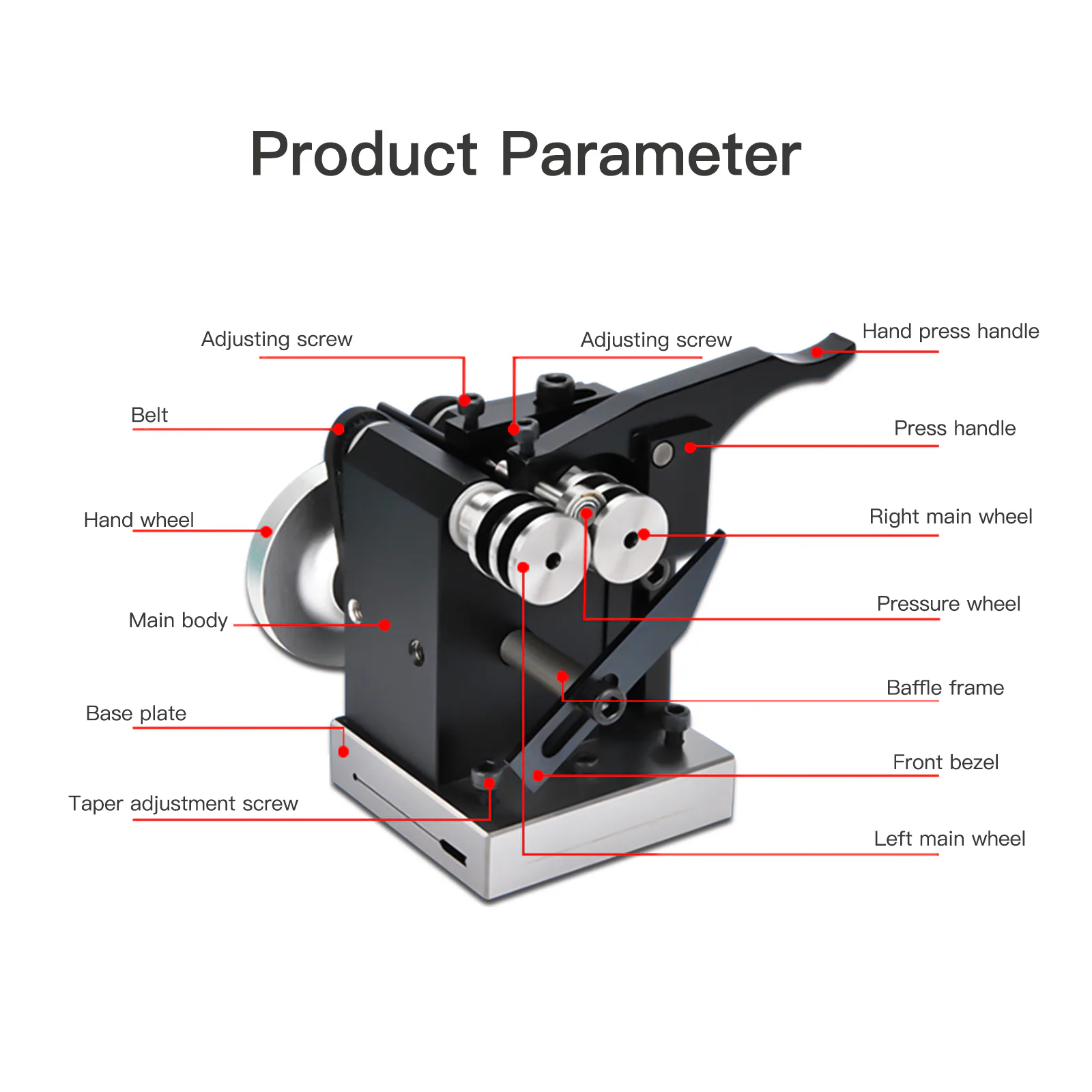 TEBAK PGAS High Precision Micro Punch Grinding Machine Manual Needle Grinder Machine Accuracy Within 0.003 mm view 3