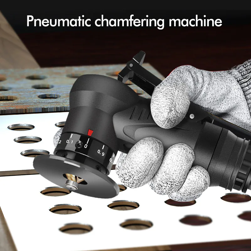 TEBAK 45 Degree Chamfer Hand Dynamic Air Plate Mini Pneumatic Portable Metal Internal Hole Chamfering Machine view 6