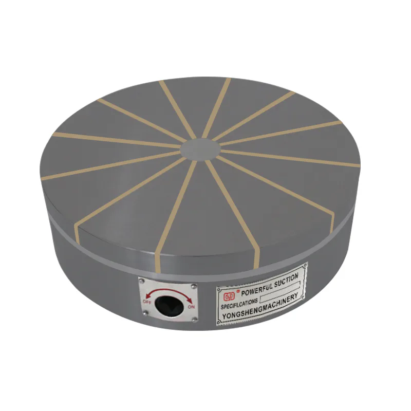TEBAK Round Magnetic Chuck Radial Permanent Magnet Chuck Suction Cup Sucker for CNC Machining Center Sales.450/500/600 view 5