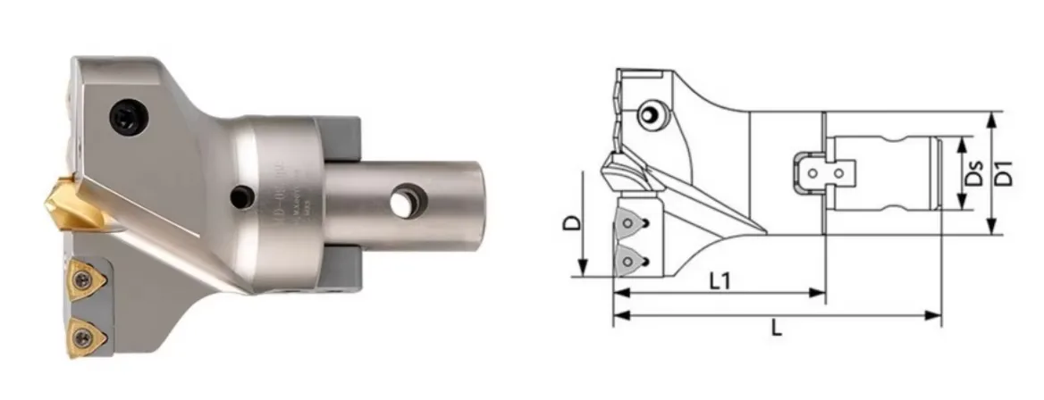 TEBAK Indexable Adjustable U-Drill Large Diameter 45-120mm WC03/04/05/06 Inserts Steel and Alloy Material for Plastic Use view 6