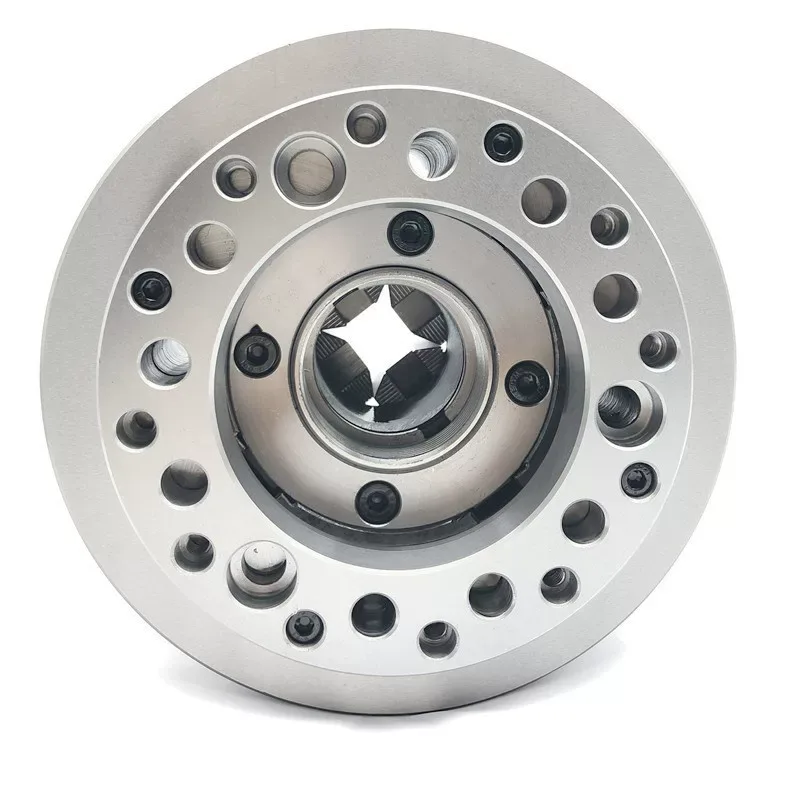TEBAK 2 Jaw 3 Jaw 4 Jaw Hollow Chuck Through Hole Pneumatic Power Chuck 5Inch 6Inch 8Inch view 3