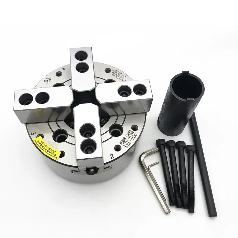 TEBAK 2 Jaw 3 Jaw 4 Jaw Hollow Chuck Through Hole Pneumatic Power Chuck 5Inch 6Inch 8Inch view 6