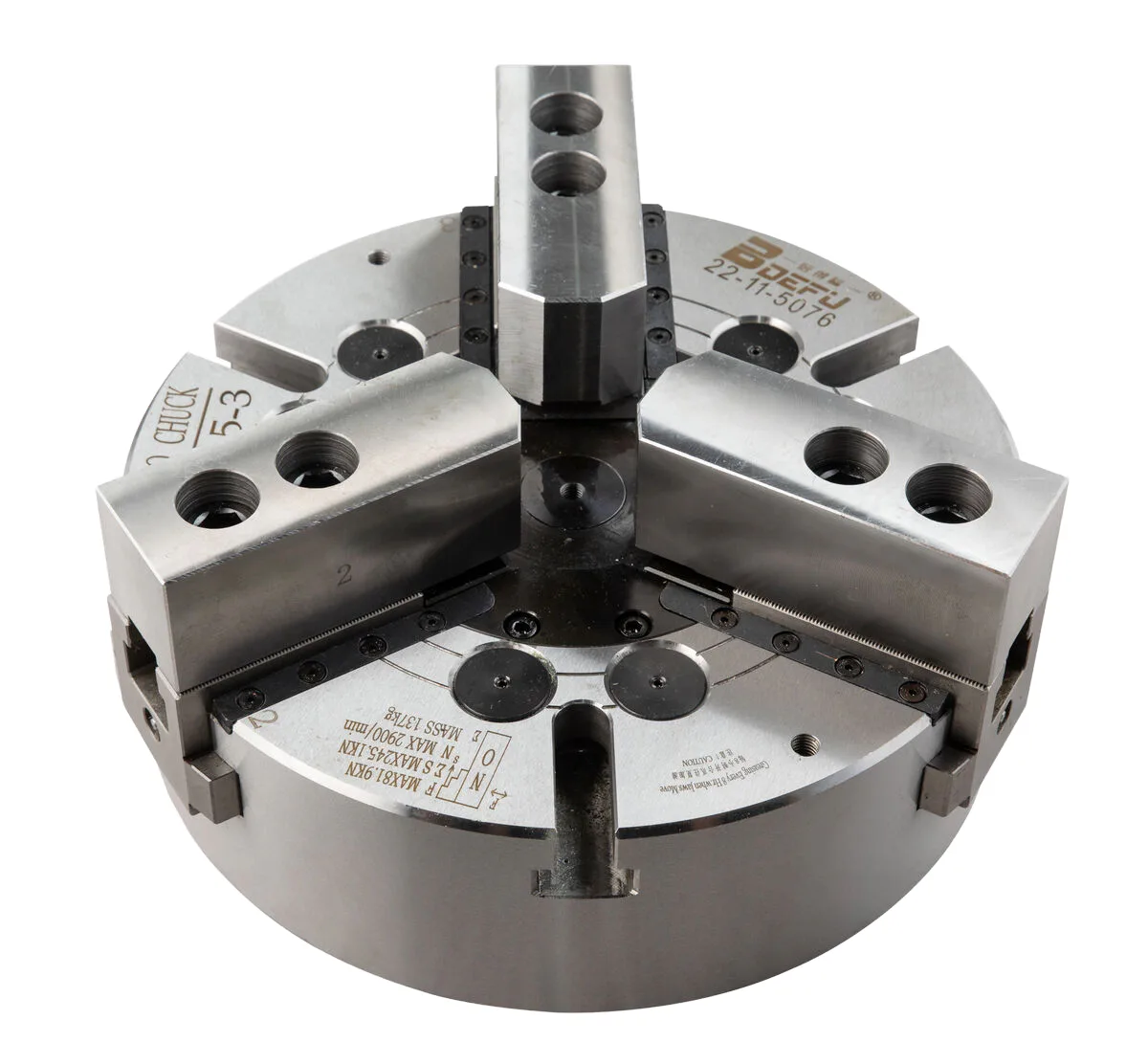 TEBAK Three Jaw Steel Hydraulic Power Chuck Oil Pressure CNC Lathe Chuck view 4