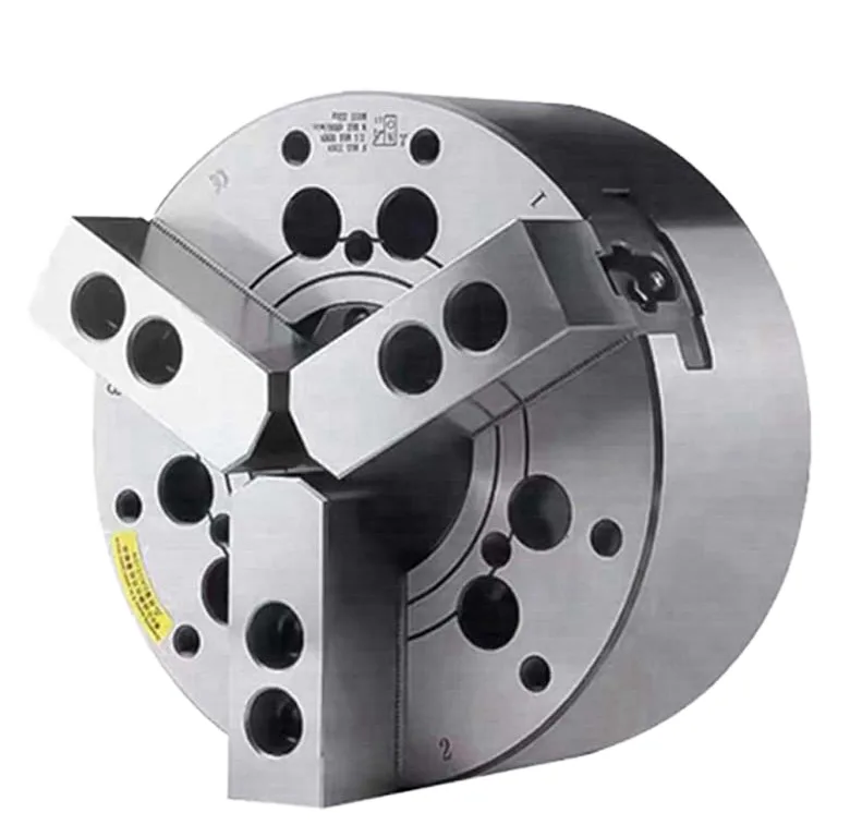 TEBAK Three Jaw Steel Hydraulic Power Chuck Oil Pressure CNC Lathe Chuck view 3