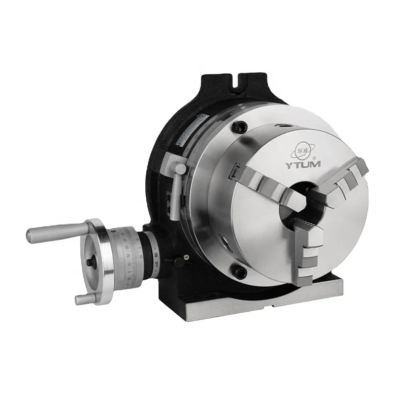 TEBAK Cnc Machine Dividing Head 4'' with 100MM Chuck 3-Jaw Chuck for CNC Milling Machine
