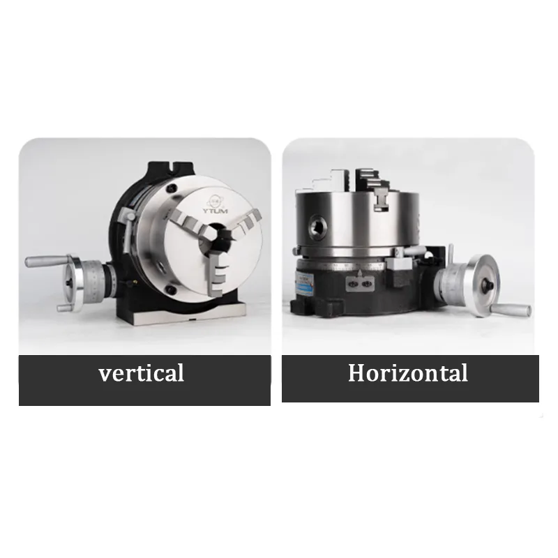 TEBAK 5 Inch with 100MM Chuck Set Cnc Indexing Table with Chuck Milling Machine Rotary Indexing Table view 5