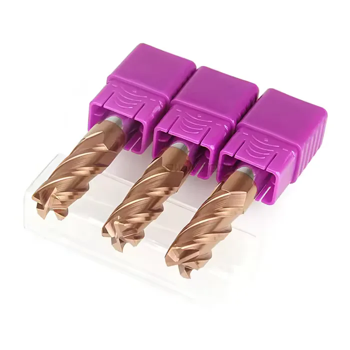 TEBAK CNC Solid Carbide Corner Radius Endmill Milling Cutter Tupia Endmills De Carburo