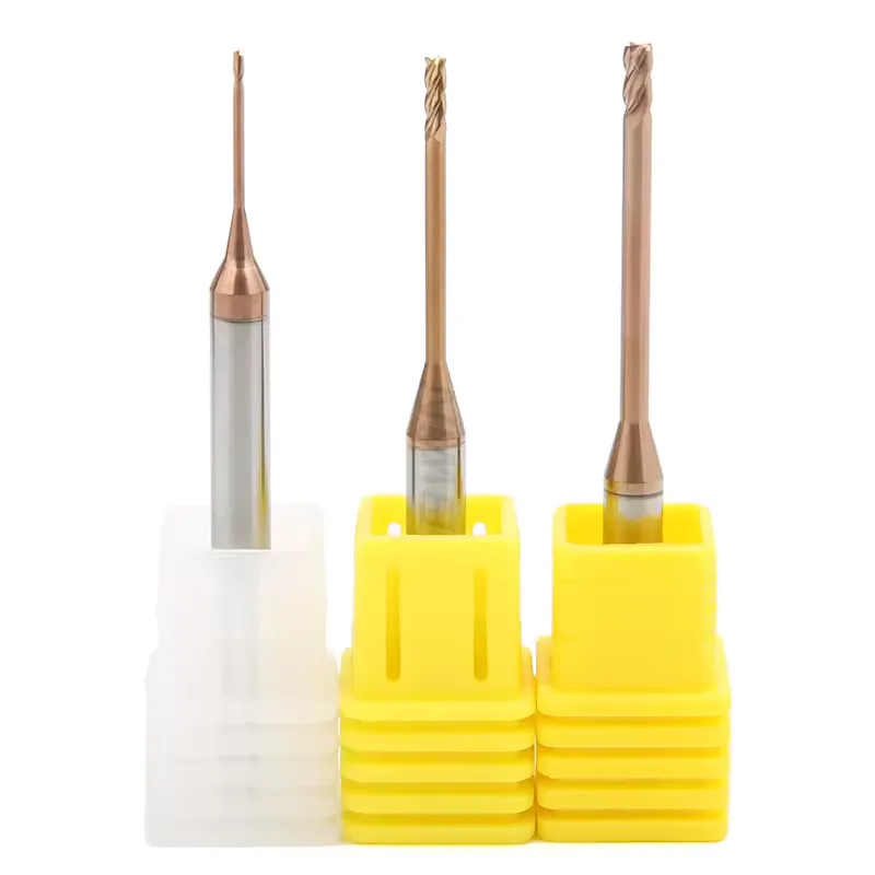 TEBAK Cadcam 55 HRC 2 Flute 1.5 Longneck Ballnose Flat Nect Cutter Carbide Long Neck Endmill Mills End Mill