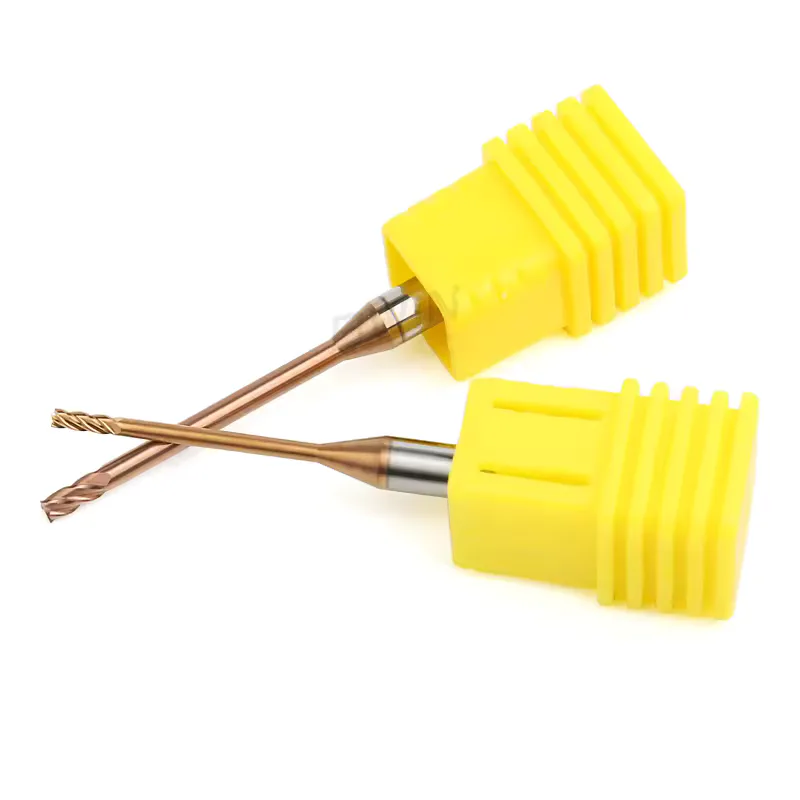 TEBAK Cadcam 55 HRC 2 Flute 1.5 Longneck Ballnose Flat Nect Cutter Carbide Long Neck Endmill Mills End Mill view 3