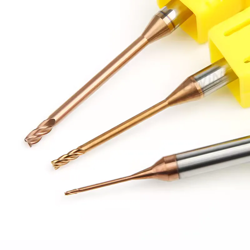 TEBAK Cadcam 55 HRC 2 Flute 1.5 Longneck Ballnose Flat Nect Cutter Carbide Long Neck Endmill Mills End Mill view 4