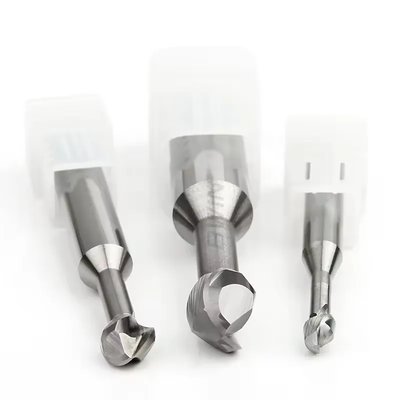 TEBAK Tungsten Steel Carbide Lollipop End Mill HRC55 Spherical Arch Milling Cutters for Steel view 4