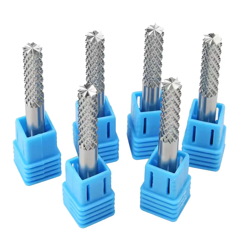 TEBAK Turngsten Solid Carbide Alloy Teeth End Mill PCB Drill Bit 1.5 2.1 mm Endmill Corn Milling Cutter for Carbon Fiber