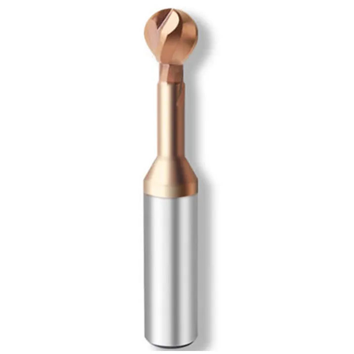 TEBAK Lollipop Milling Cutter R0.75 R1 R1.5 R2 R2.5 R3 ALTiN Coated view 3