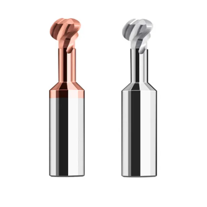 TEBAK Lollipop Milling Cutter R0.75 R1 R1.5 R2 R2.5 R3 ALTiN Coated view 6