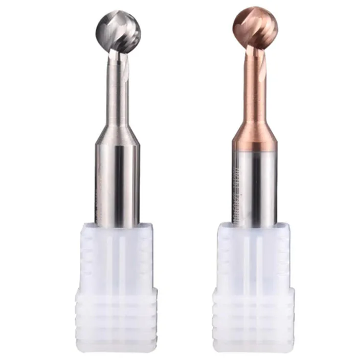 TEBAK Lollipop Milling Cutter R0.75 R1 R1.5 R2 R2.5 R3 ALTiN Coated