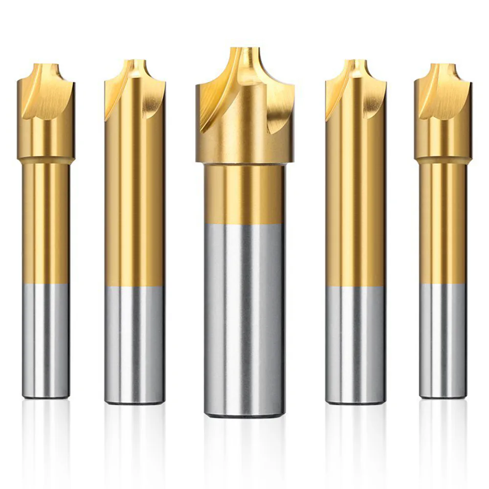 TEBAK High Speed Steel Radius Milling Cutter Round Corner End Mill Radius Cutter End Mill