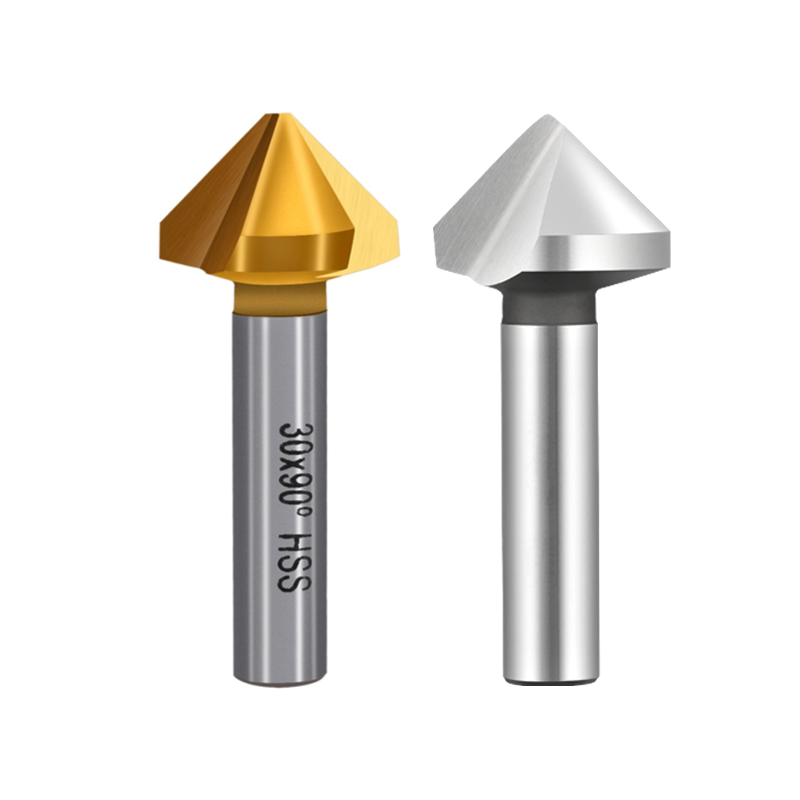 TEBAK 6.3-50mm 1Flute 3 Flute HSS M2 6542 Chamfering Tool Countersink Cutter Chamfer Cutter