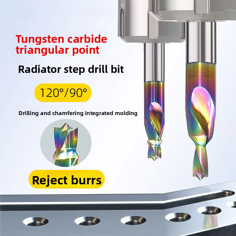 TEBAK Colorful Composite Rimming Cuuter Solid Alloy Body with Carbide Tip for Wood Engraving Milling view 4