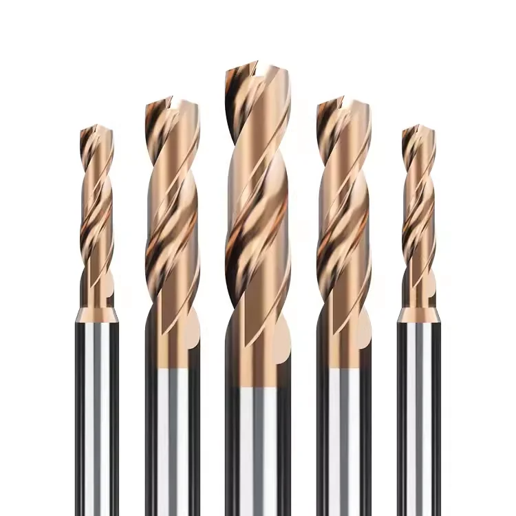 TEBAK Twist Drill Bit Carbide Cutter for Metal Drilling Fully Ground CNC Steel